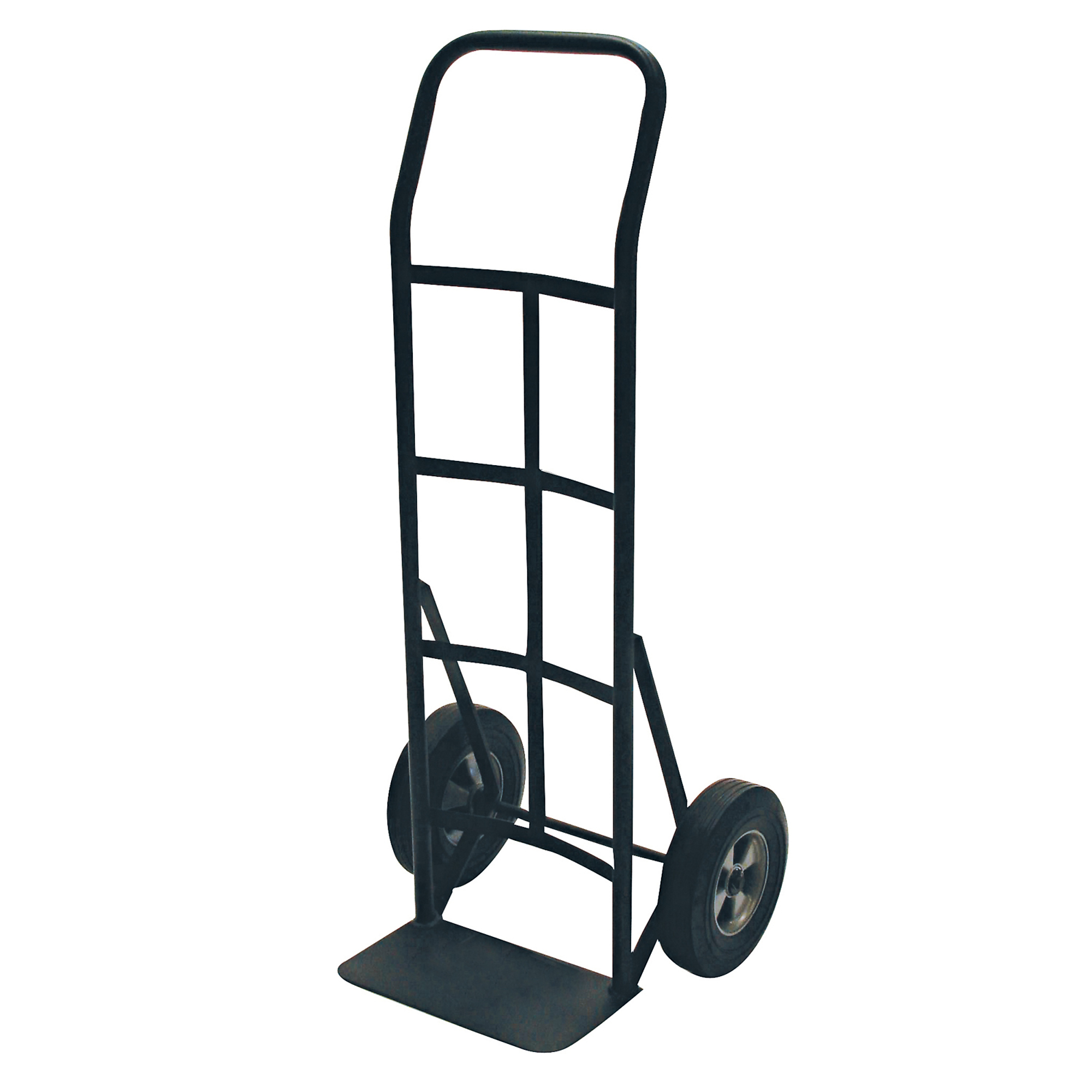 SNAP-LOC 800-Pound Hand Truck Cart with Flat Bar Handle and 10-Inch Solid Rubber Tires, Model# SLVM60107